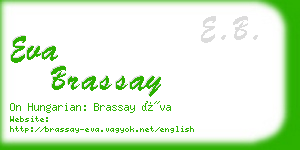 eva brassay business card